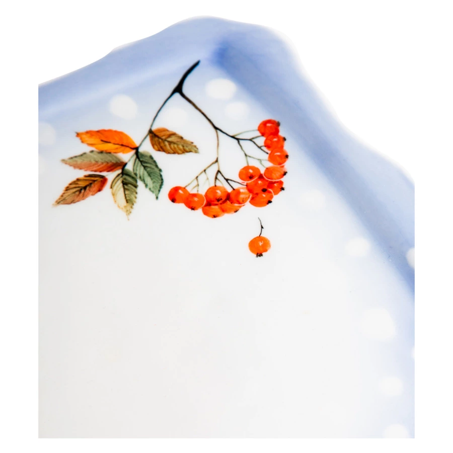 Сервиз Тет-а-Тет Терра керамос Снегири, фарфор, подглазурная роспись