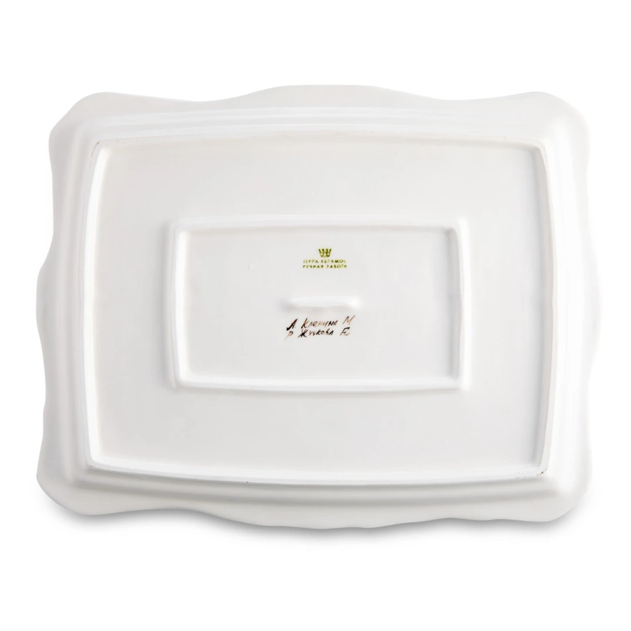 Сервиз Тет-а-Тет Терра керамос Снегири, фарфор, подглазурная роспись