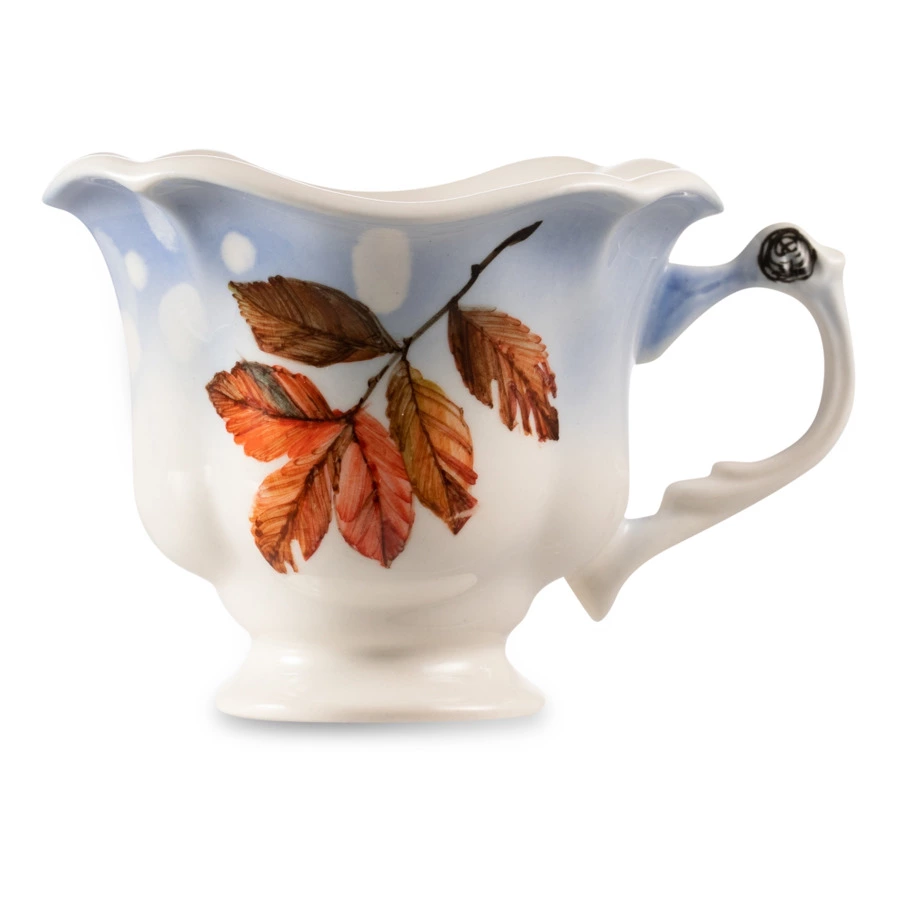 Сервиз Тет-а-Тет Терра керамос Снегири, фарфор, подглазурная роспись