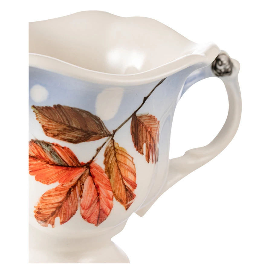 Сервиз Тет-а-Тет Терра керамос Снегири, фарфор, подглазурная роспись