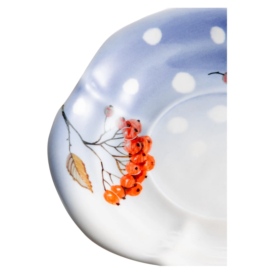 Сервиз Тет-а-Тет Терра керамос Снегири, фарфор, подглазурная роспись