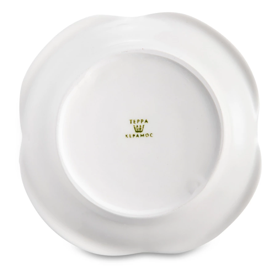 Сервиз Тет-а-Тет Терра керамос Снегири, фарфор, подглазурная роспись