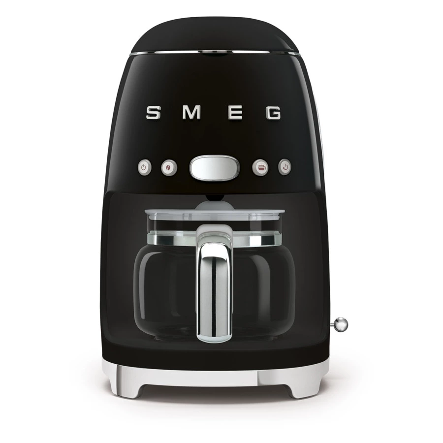 Капельная кофеварка SMEG DCF02BLEU 1050 Вт, кувшин 1,25 л, с подогревом, черный
