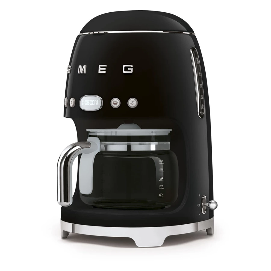 Капельная кофеварка SMEG DCF02BLEU 1050 Вт, кувшин 1,25 л, с подогревом, черный