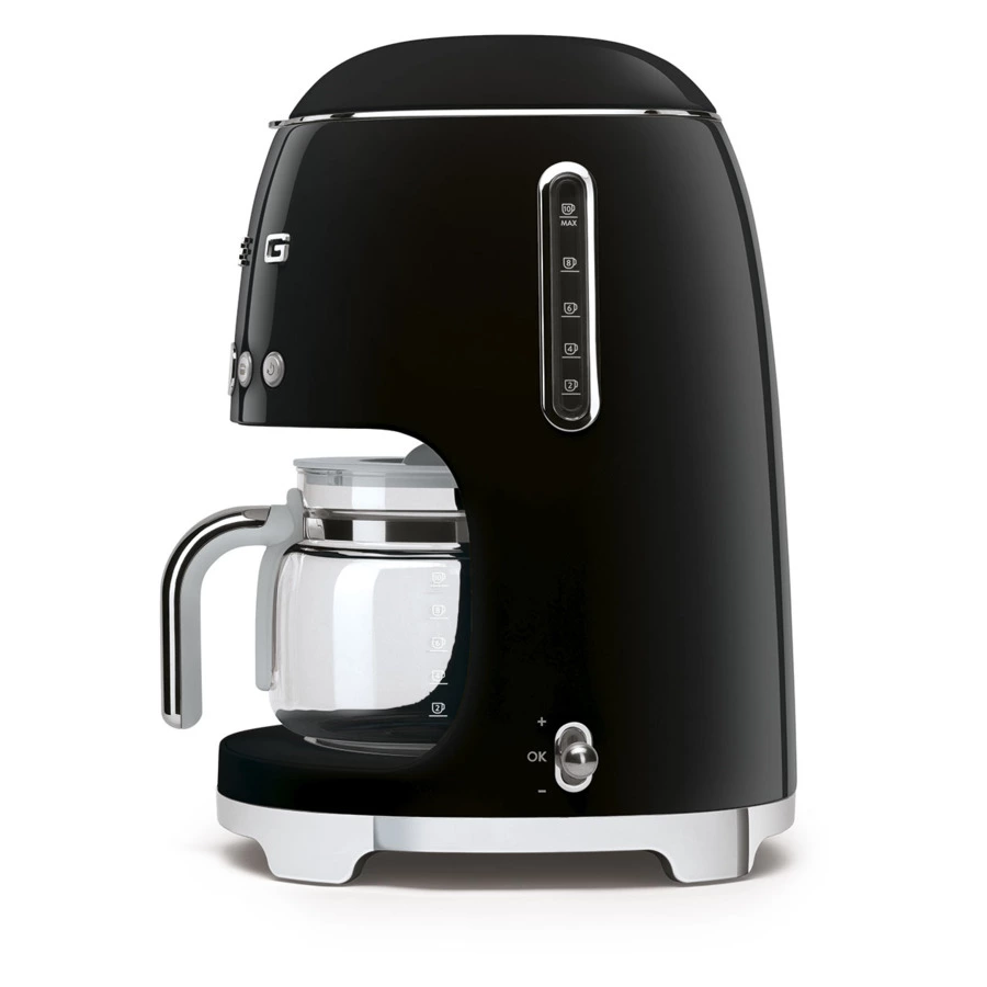 Капельная кофеварка SMEG DCF02BLEU 1050 Вт, кувшин 1,25 л, с подогревом, черный