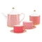 Сервиз чайный ИФЗ Скарлетт Идиллия на 4 персоны 10 предметов, фарфор костяной