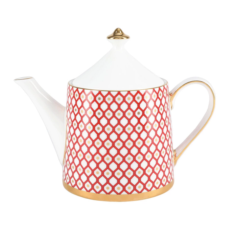 Сервиз чайный ИФЗ Скарлетт Идиллия на 4 персоны 10 предметов, фарфор костяной