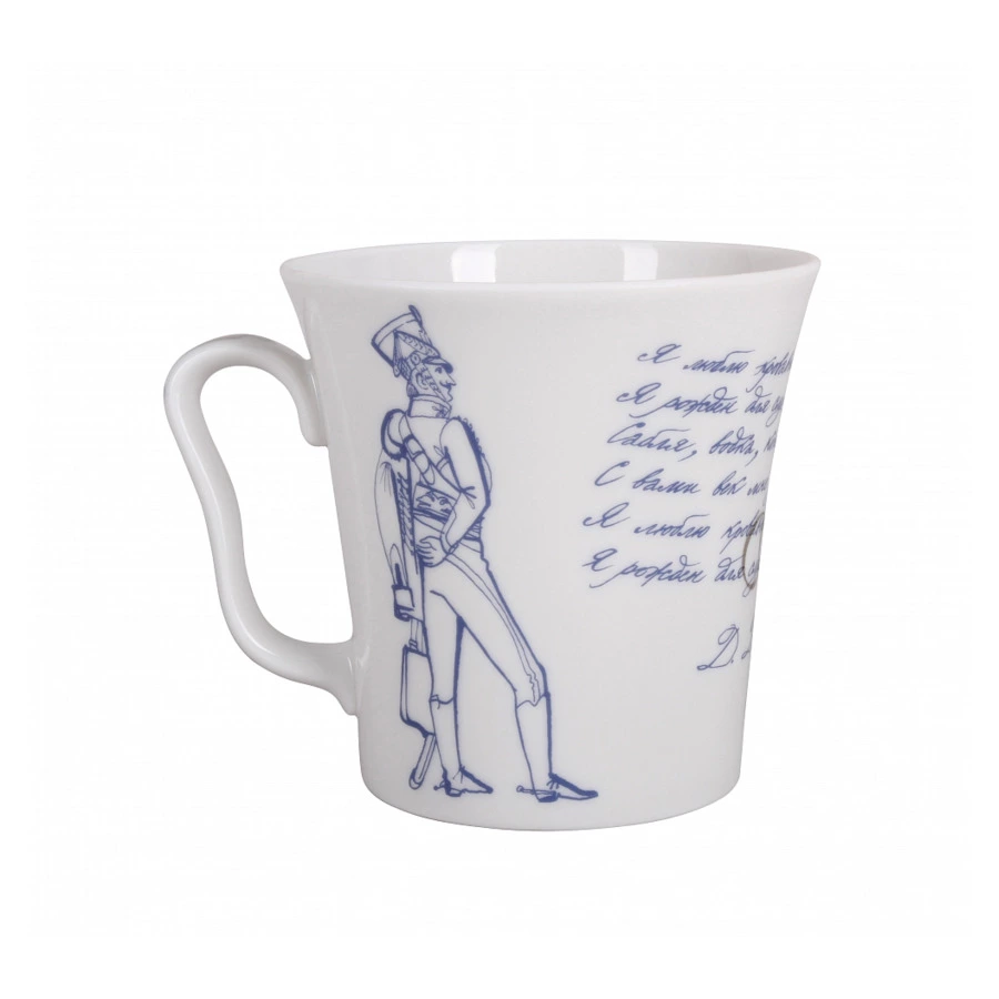 Кружка ИФЗ Ленинградский Золотой век 360 мл, фарфор твердый