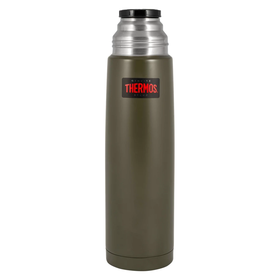 Термос THERMOS FBB-1000AG, 1 л, сталь нержавеющая, зеленый, п/к (673473)