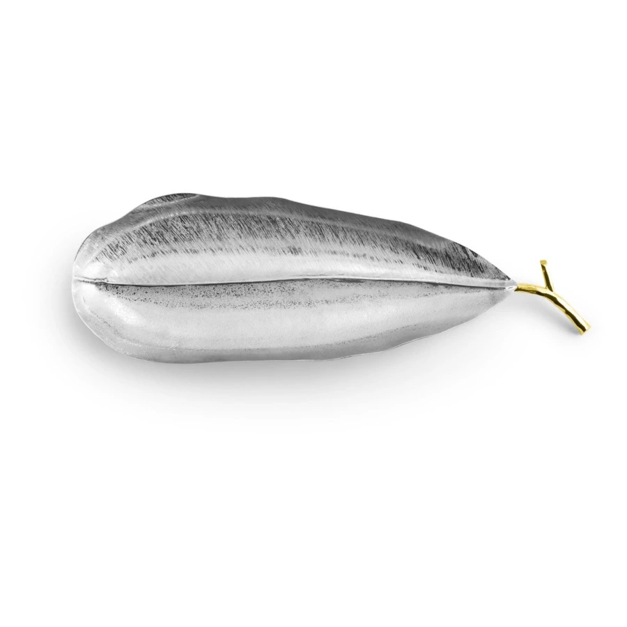 Чаша-лист Michael Aram Чампа Сады Лоди 46 см, сталь нержавеющая