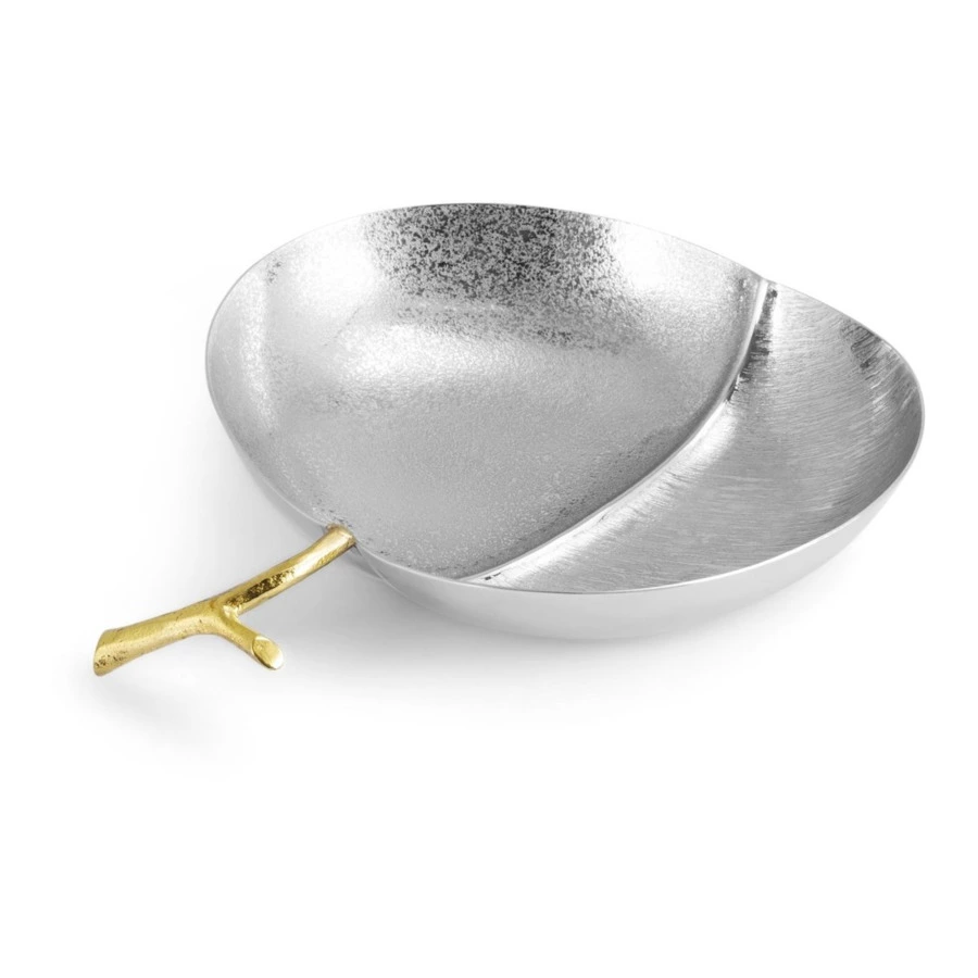 Чаша-лист Michael Aram Морской виноград Сады Лоди 21 см, сталь нержавеющая