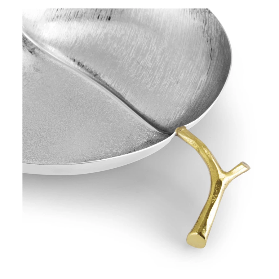 Чаша-лист Michael Aram Морской виноград Сады Лоди 21 см, сталь нержавеющая