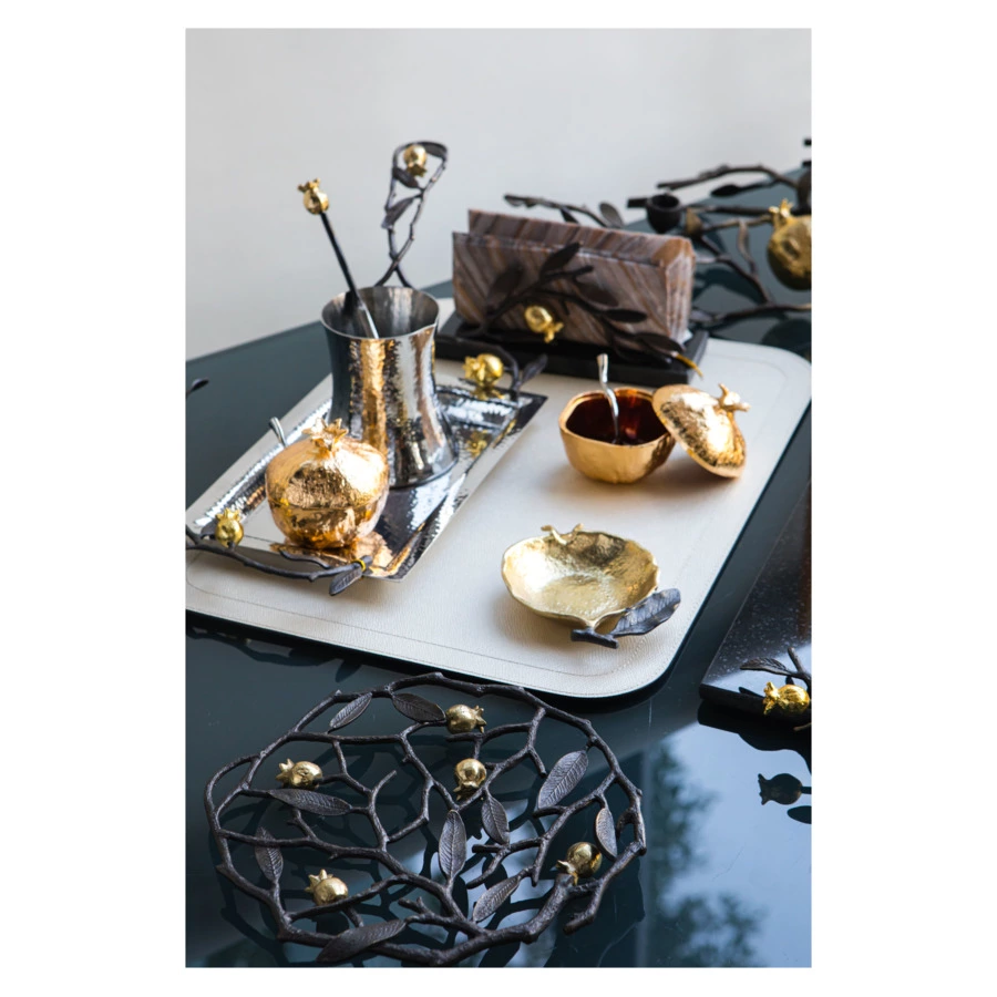 Подставка под горячее Michael Aram Гранат 23 см, латунь