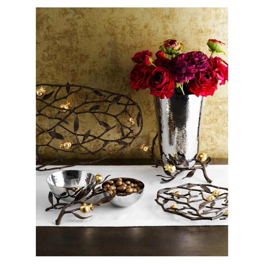 Подставка под горячее Michael Aram Гранат 23 см, латунь