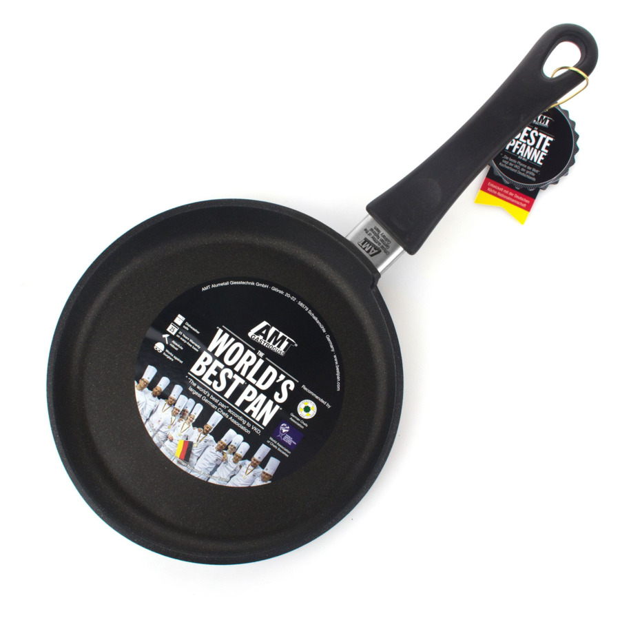 Сковорода антипригарная для блинов с фиксированной ручкой АМТ Frying Pans 24х1 см , алюминий литой