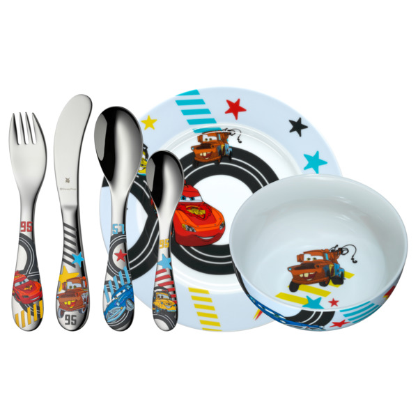 Набор детской посуды WMF Disney Cars, 6 предметов, сталь нержавеющая, п/у