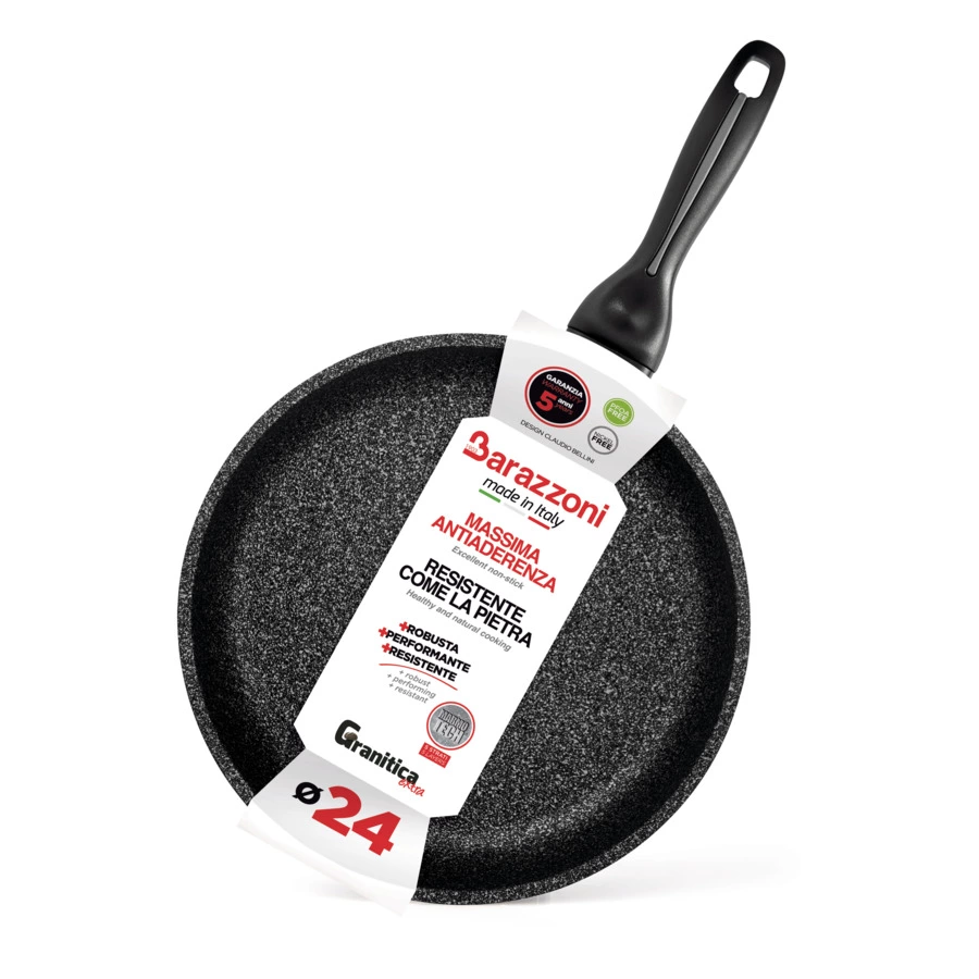 Сковорода Barazzoni Granitica extra d24см, h4,9см, антипригарная
