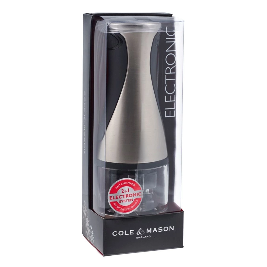 Мельница автоматическая для соли и перца Cole & Mason "Kew" 21см