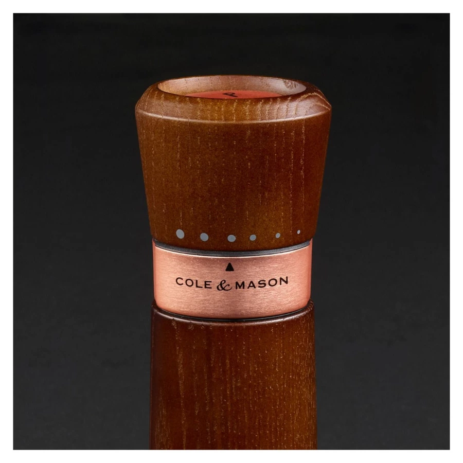 Набор мельниц для соли и перца Cole & Mason Lyndhurst Chestnut & Rose Gold 18,5 см, 2 шт