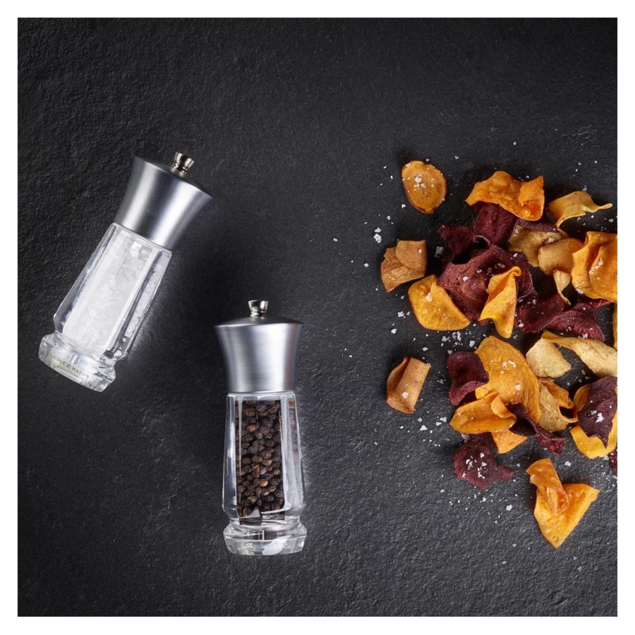 Набор мельниц для соли и перца Cole & Mason "Exford Nicke" 16см 2шт