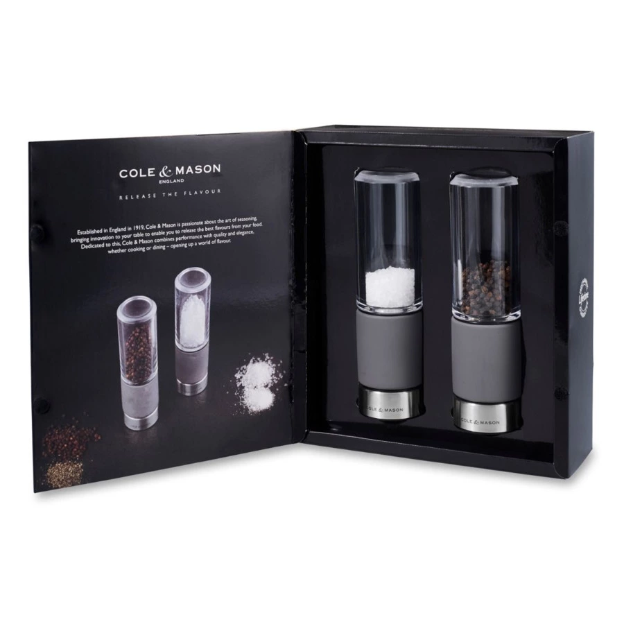 Набор мельниц для соли и перца Cole & Mason Regent Concrete 18 см, 2 шт, акрил