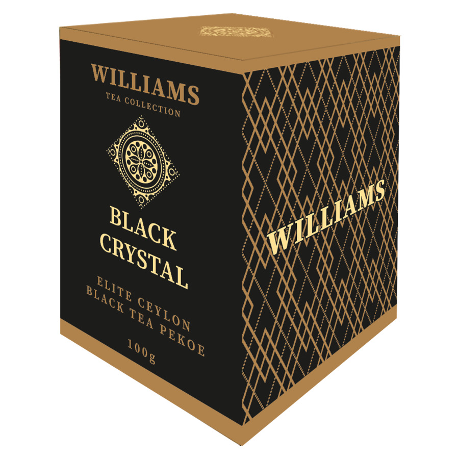 Чай черный цейлонский WILLIAMS Черный Кристалл 100г чай черный цейлонский williams черный кристалл 100г