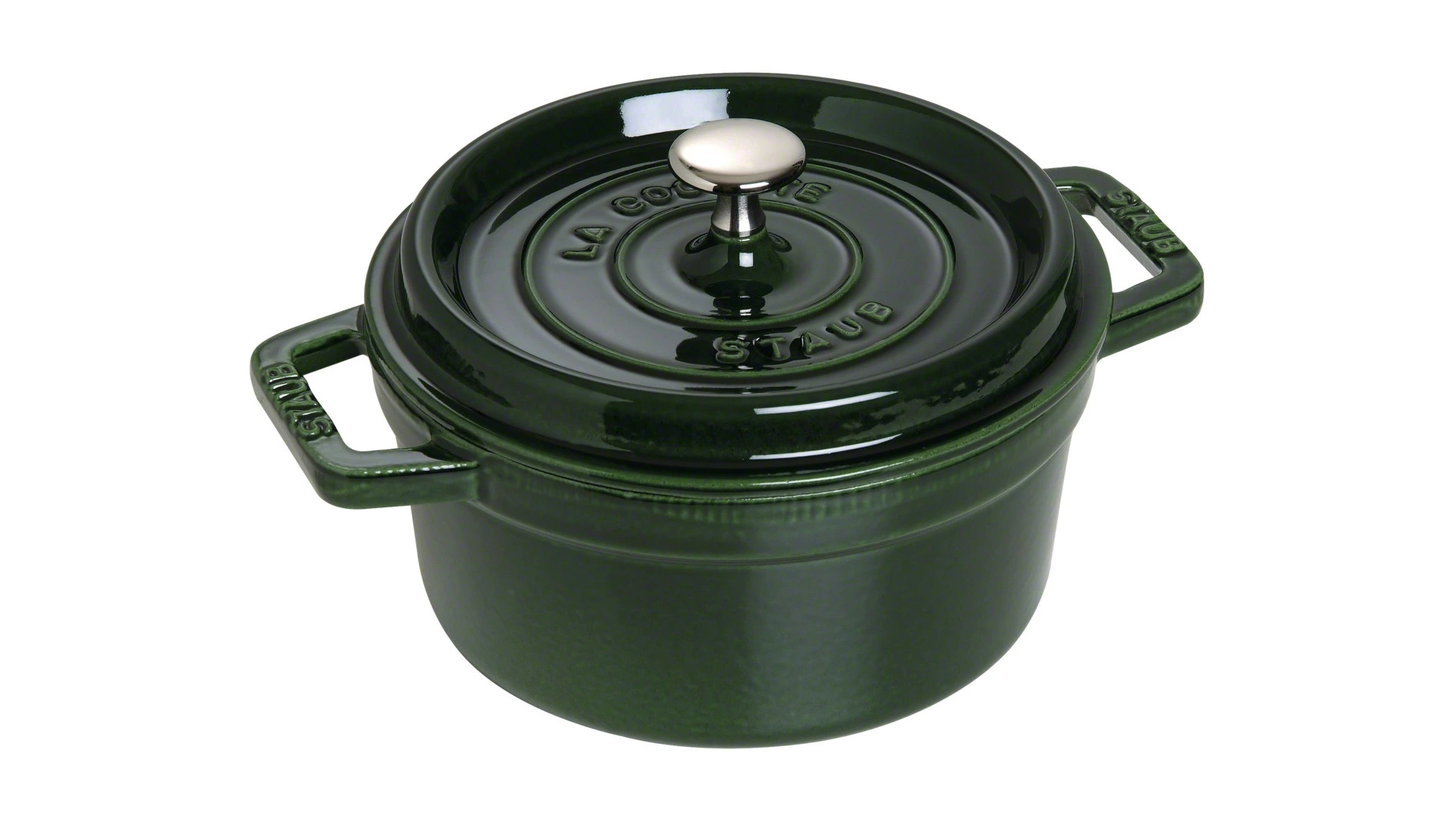 調理器具 STAUB LA COCOTTE 20cm Кокот Staub La Cocotte 20см, 2,2 л, чугун, зеленый базилик