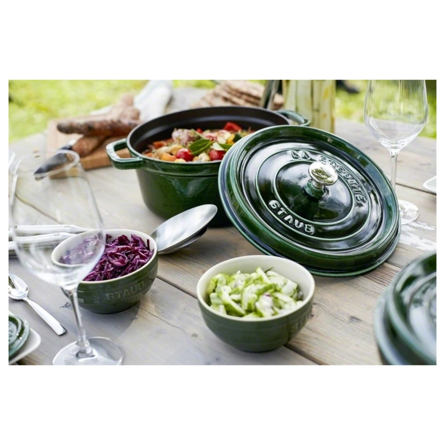 Кокот Staub La Cocotte 20см, 2,2 л, чугун, зеленый базилик