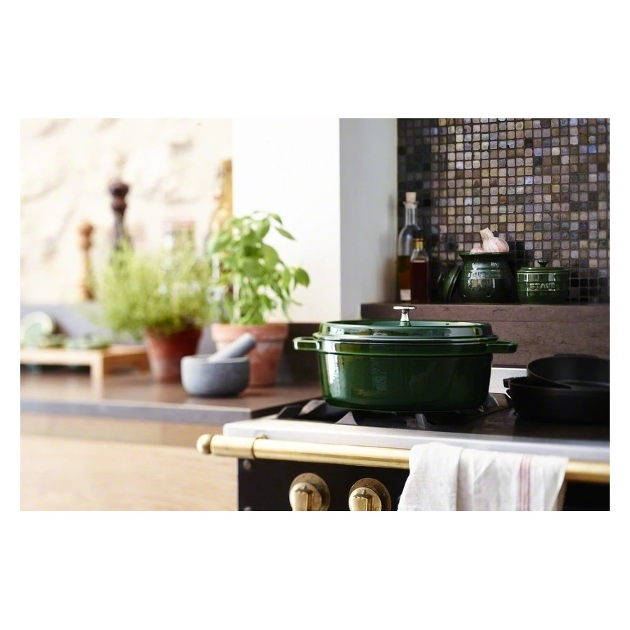 Кокот Staub La Cocotte 20см, 2,2 л, чугун, зеленый базилик