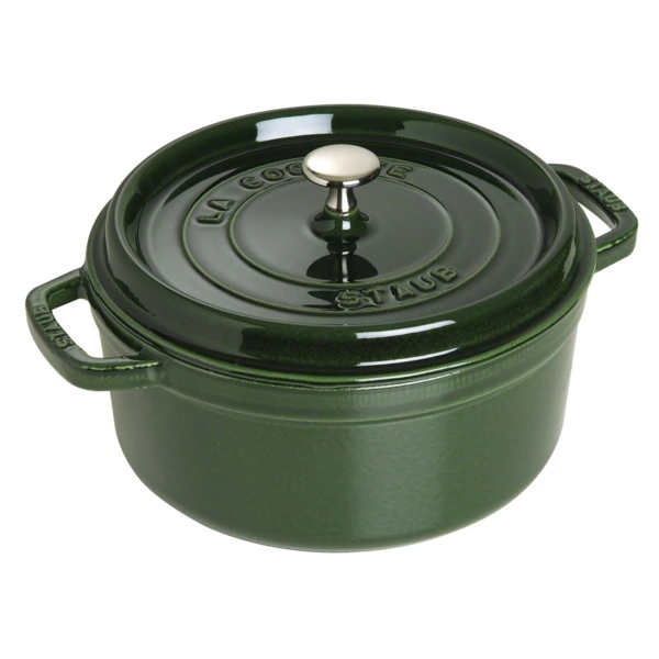 Кокот Staub La Cocotte 24см, 3,8 л, чугун, зеленый базилик