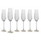 Набор фужеров для шампанского Cristal de Paris Люксор 230 мл, хрусталь, 6 шт