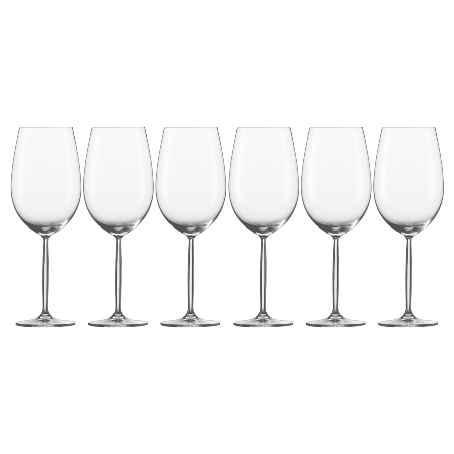 Набор бокалов для красного вина Zwiesel Glas Дива Бордо 800 мл, 6 шт графин schott zwiesel diva 1л