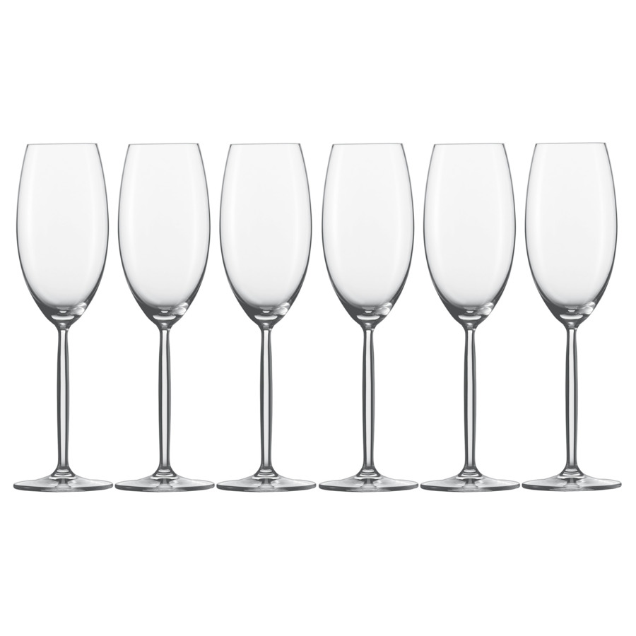 Набор бокалов для шампанского Zwiesel Glas Дива 293 мл, 6 шт набор бокалов для шампанского zwiesel glas дива 220 мл 2 шт