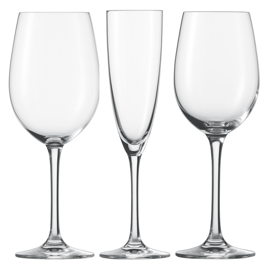 Набор бокалов для вина Zwiesel Glas Классико 3 вида, 12 шт, п/к набор бокалов для белового вина zwiesel glas fortissimo 420 мл 6 шт