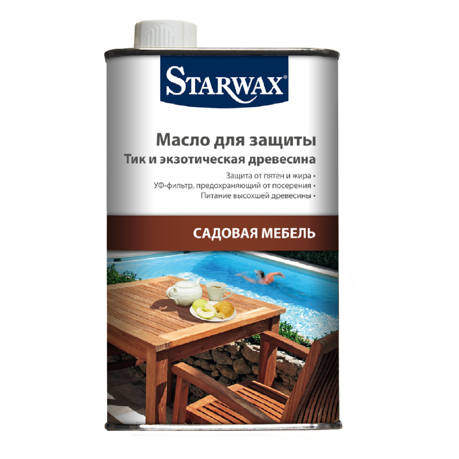 Масло защитное для садовой древесины Starwax, 500 мл