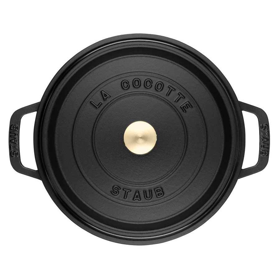 Кастрюля Staub 26 см, 5,2 л, чугун, черный