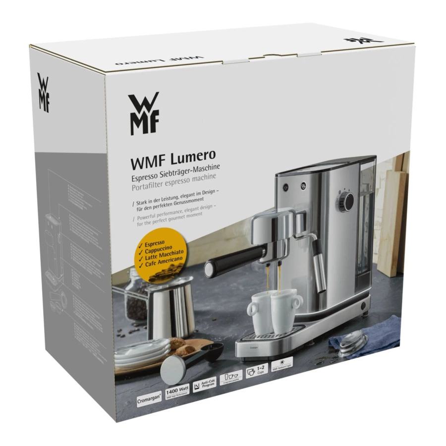 Кофеварка рожкового типа WMF Lumero, сталь нержавеющая