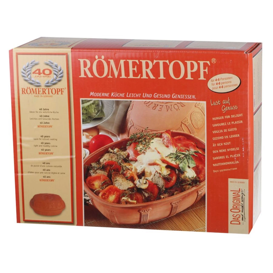 Блюдо для запекания с крышкой овальное ROEMERTOPF "Jubilee"  40х27см (на 3,5кг мяса)