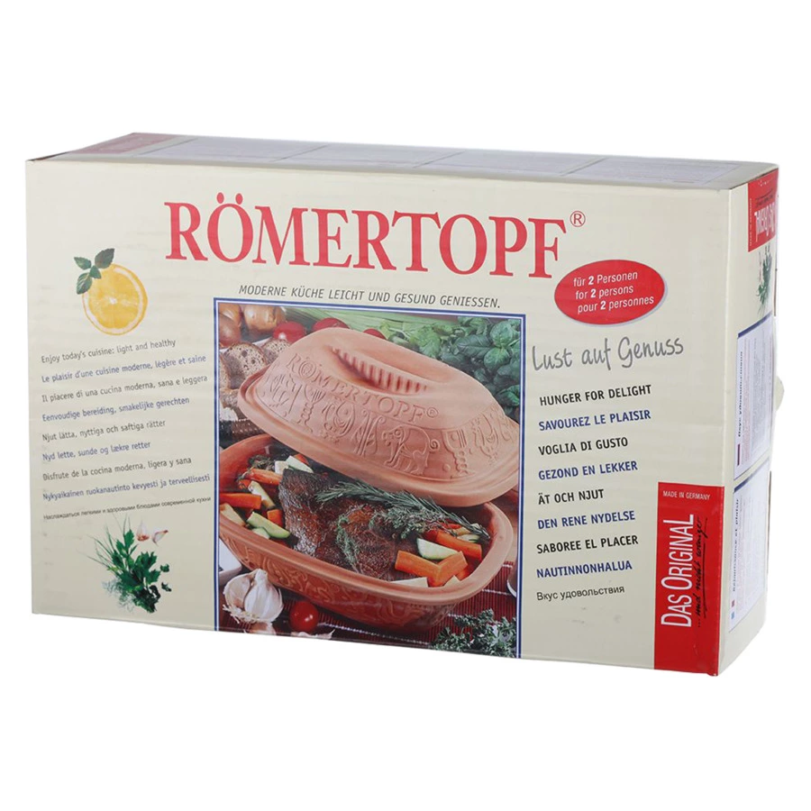 Блюдо для запекания с крышкой овальное ROEMERTOPF "Klassiker"  40х28см (на 1,5кг мяса)
