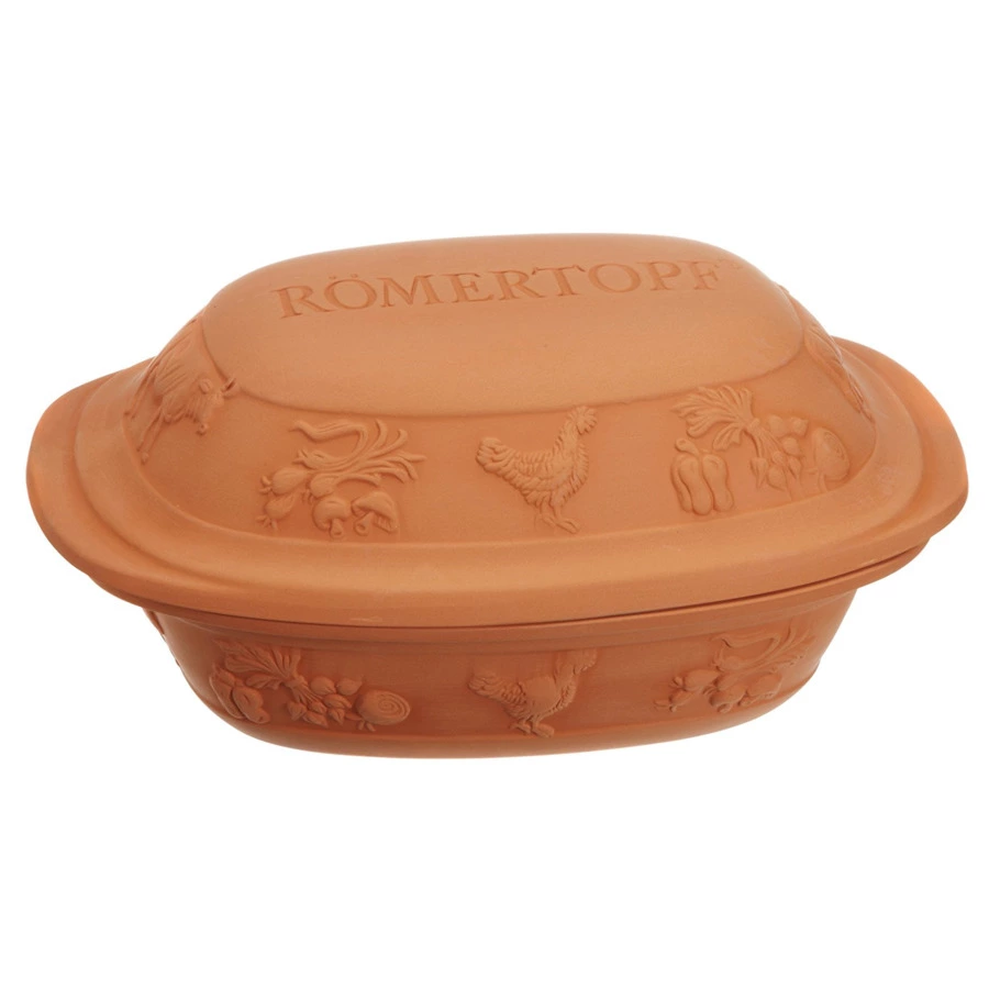 Блюдо для запекания с крышкой овальное ROEMERTOPF "Rustico"  41х28см (на 2,5кг мяса)