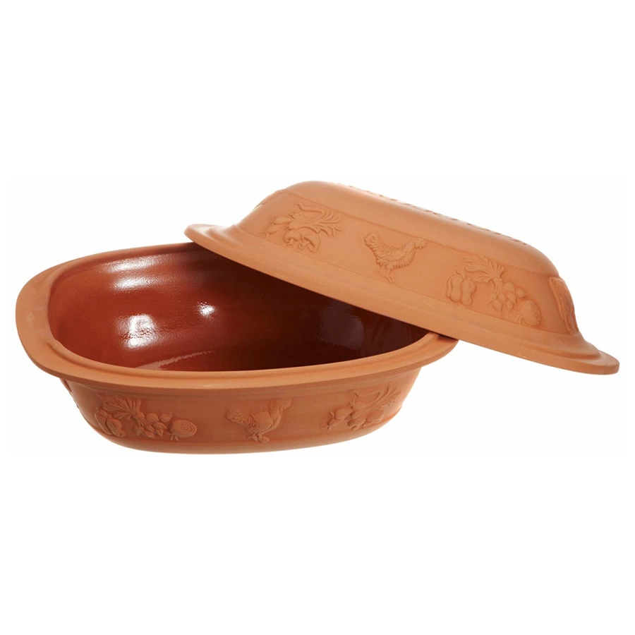 Блюдо для запекания с крышкой овальное ROEMERTOPF "Rustico"  41х28см (на 2,5кг мяса)