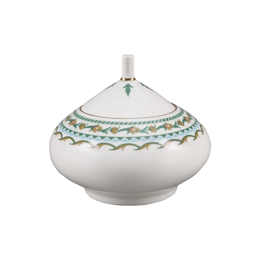 Сервиз чайный ИФЗ Восточная вязь Купольная на 6 персон 20 предметов, фарфор твердый