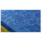 Скатерть прямоугольная Яковлевский Жаккард Бабочки 170х240см синяя с желтой каймой, полулен