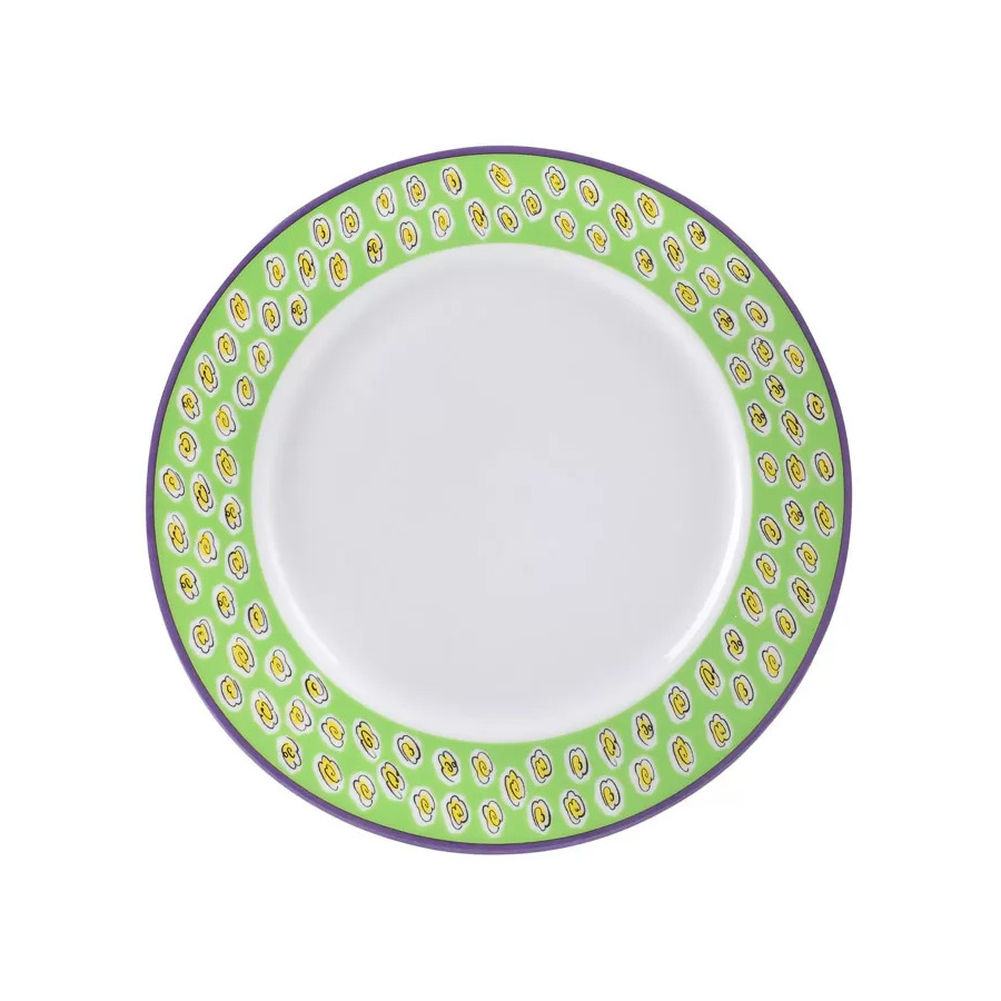 Тарелка закусочная ИФЗ Цветная Пасха ф.Европейская-2, 21,5 см, фарфор твердый тарелка обеденная ифз цветная пасха ф европейская 2 27 см фарфор