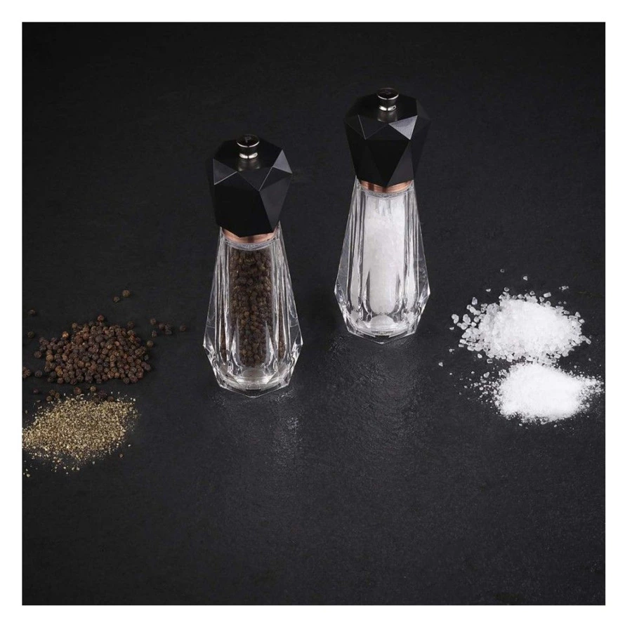 Набор мельниц для перца и соли Cole & Mason Somerton Antique Brass 18см, 2шт, стекло