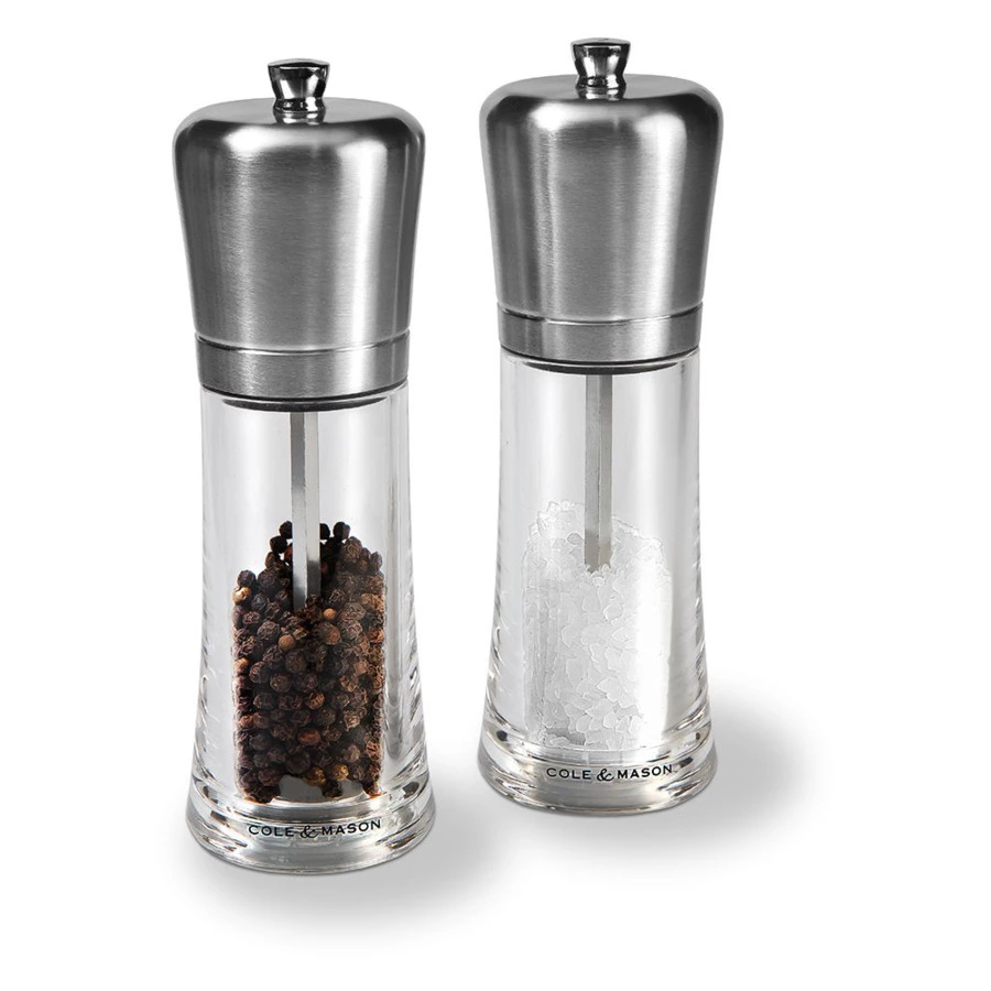Набор мельниц для перца и соли Cole & Mason Sandown 18см, 2шт, стекло