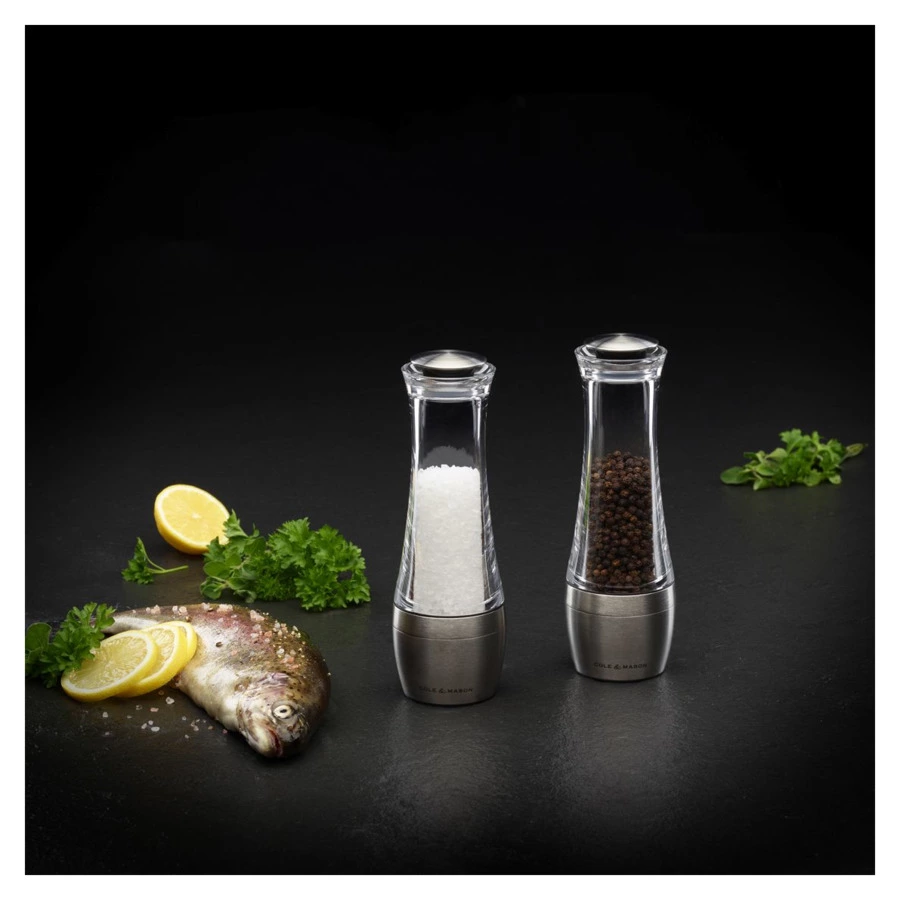 Набор мельниц для перца и соли Cole & Mason Amesbury 19см, 2шт, стекло
