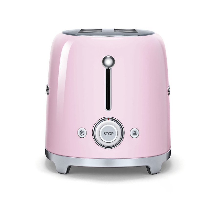 Тостер на 4 ломтика SMEG TSF02PKEU, 1500 Вт, розовый