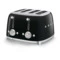 Тостер на 4 ломтика SMEG TSF03BLEU, 2100 Вт, черный