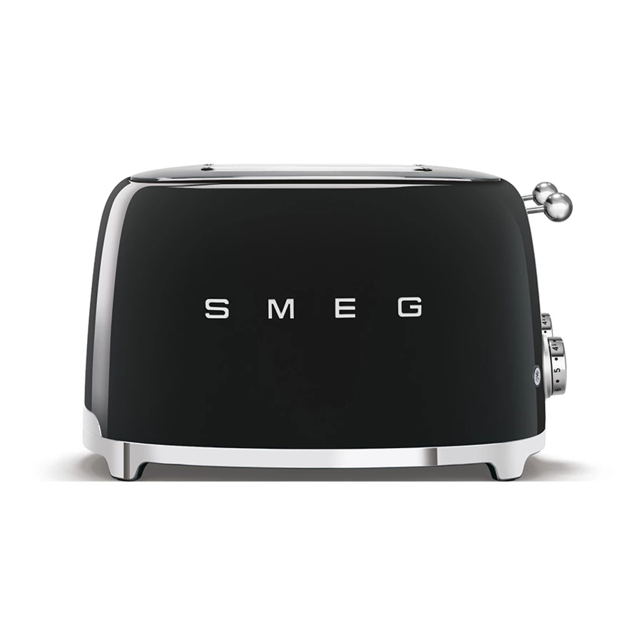 Тостер на 4 ломтика SMEG TSF03BLEU, 2100 Вт, черный